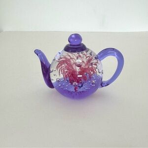 Dynasty Gallery Glass Teapot Paperweight